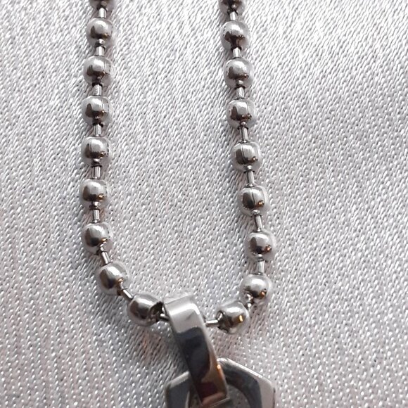 NEW Stuller Stainless steel cross necklace - Picture 5 of 11